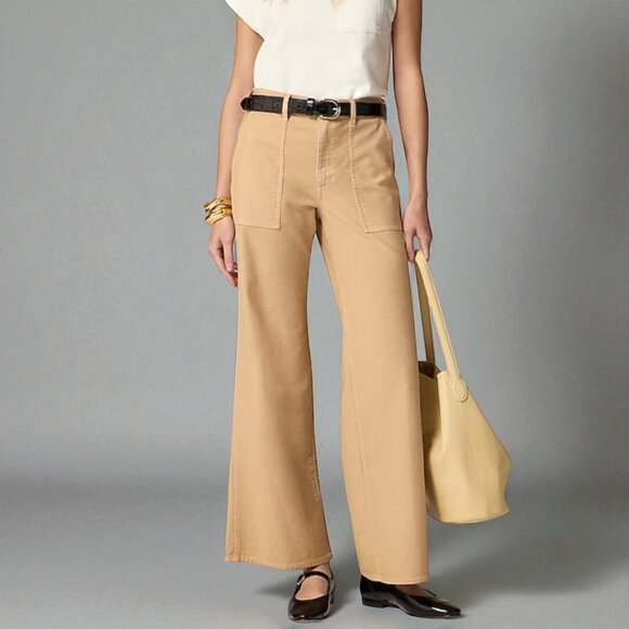 J. Crew Camp-pocket wide-leg pant Size 31 Tall - Picture 1 of 14
